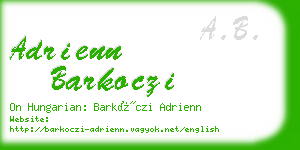 adrienn barkoczi business card